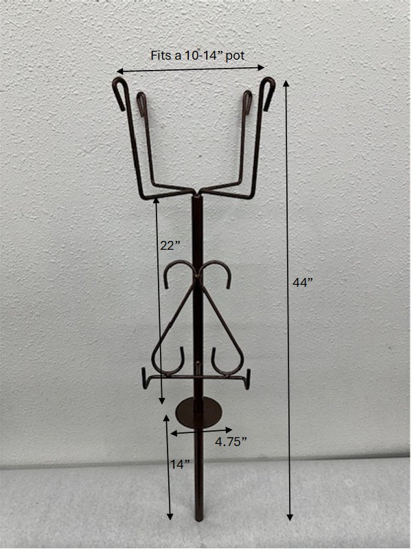 #101C - Plant Stand with Plaque/Stepping Stone Holder